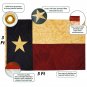 Vintage Style Tea Stained Texas State Flag 3x5 Foot Nylon - Embroidered Stars and Sewn Stripes USA