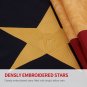 Vintage Style Tea Stained Texas State Flag 3x5 Foot Nylon - Embroidered Stars and Sewn Stripes USA