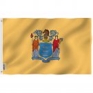 New Jersey State Flag - NewJersey NJ Flag Polyester with Brass Grommets 3X5Ft Banner USA
