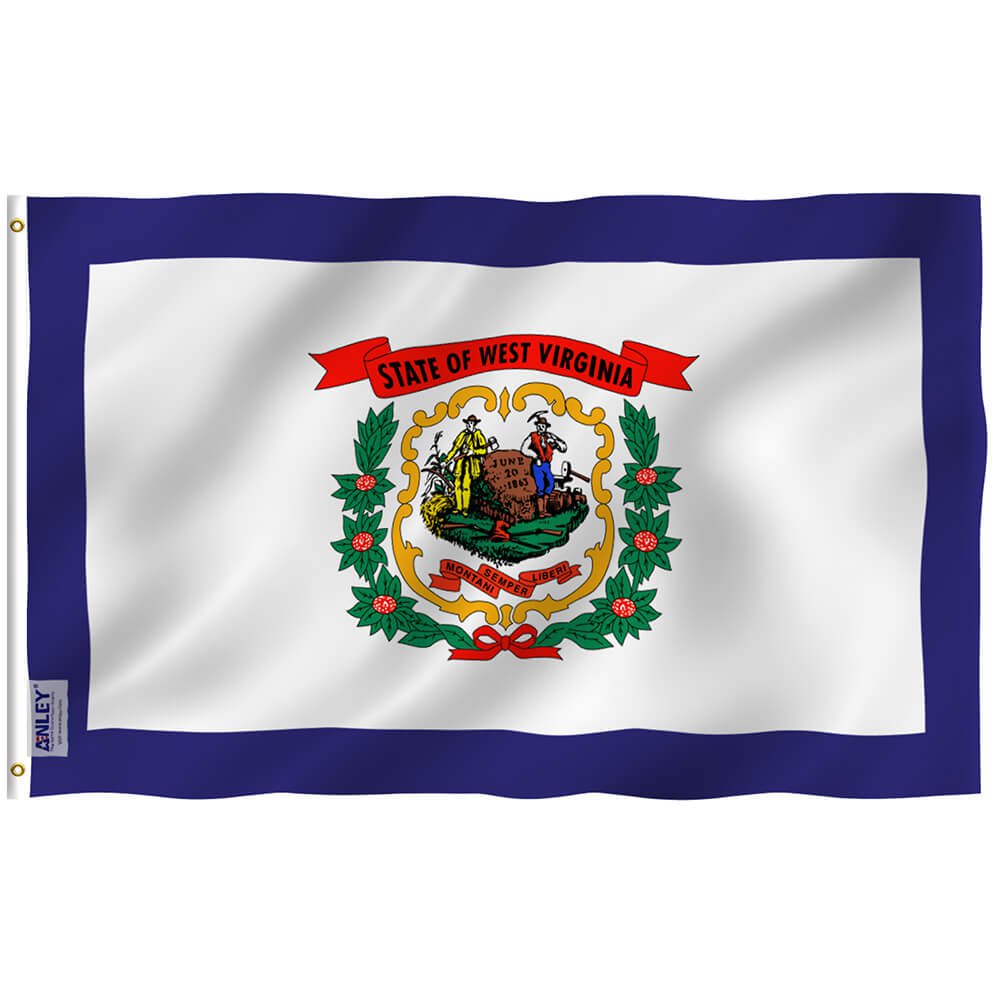 West Virginia State Flag - West Virginia WV Flag with Brass Grommets 3X5Ft Banner USA