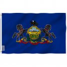 Pennsylvania State Flag - Pennsylvania PA Flag with Brass Grommets 3X5Ft Banner USA