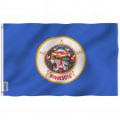 Minnesota State Flag - Minnesota MN Flag with Brass Grommets 3X5Ft Banner USA