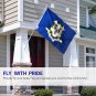 Connecticut State Polyester Flag - Connecticut CT Flag with Brass Grommets 3X5Ft Banner USA