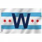 Chicago Cub Win Combo Flag - Chicago City W Wrigley Field Flag with Brass Grommets 3X5Ft Banner USA