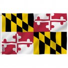 Maryland State Polyester Flag - Maryland MD Flag with Brass Grommets 3X5Ft Banner USA