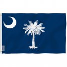 South Carolina State Polyester Flag - South Carolina SC Flag with Brass Grommets 3X5Ft Banner USA