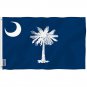 South Carolina State Polyester Flag - South Carolina SC Flag with Brass Grommets 3X5Ft Banner USA