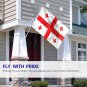 Fly Breeze Georgia Flag 3Ã5 Foot Flag with Brass Grommets 3X5Ft Banner USA