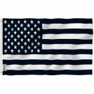Fly Breeze Black and White American Flag with Brass Grommets 3X5Ft Banner USA
