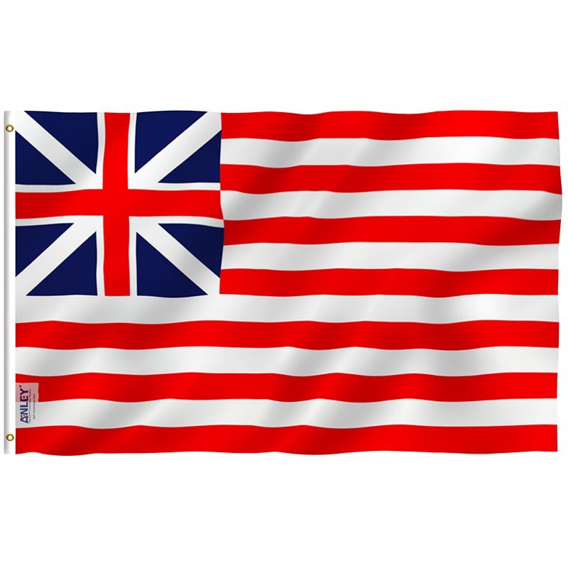 Fly Breeze Grand Union Flag with Brass Grommets 3X5Ft Banner USA