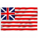 Fly Breeze Grand Union Flag with Brass Grommets 3X5Ft Banner USA