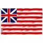 Fly Breeze Grand Union Flag with Brass Grommets 3X5Ft Banner USA