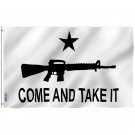 M-4 Gonzales Come and Take It Flag - M4 Carbine Flag with Brass Grommets 3X5Ft Banner USA