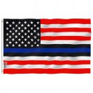 Blue Lives Matter American USA Police Flag - Honoring Law Enforcement Officers Flag 3X5Ft Banner USA