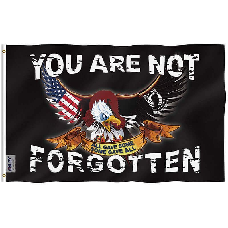 Fly Breeze POW/MIA Flag with Brass Grommets 3X5Ft Banner USA