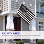 Fly Breeze Thin Gray Line United States Flag with Brass Grommets 3X5Ft Banner USA