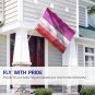 Fly Breeze Lesbian Pride Flag with Brass Grommets 3X5Ft Banner USA Polyester
