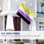 Fly Breeze Non-Binary Pride Flag with Brass Grommets 3X5Ft Banner USA Polyester