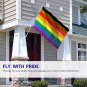 Fly Breeze Philadelphia Rainbow Flag with Brass Grommets 3X5Ft Banner USA Polyester