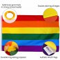Fly Breeze Rainbow Gay Pride Flag with Brass Grommets 3X5Ft Banner USA Polyester