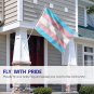 Fly Breeze Transgender Pride Flag with Brass Grommets 3X5Ft Banner USA Polyester