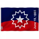 Fly Breeze 3×5 Foot Juneteenth Flag with Brass Grommets 3X5Ft Banner USA Polyester