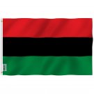 Afro American Flag - Pan-African Flag with Brass Grommets 3X5Ft Banner USA Polyester