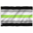 Fly Breeze Agender Pride Flag with Brass Grommets 3X5Ft Banner USA Polyester