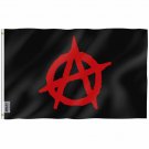 Fly Breeze Anarchy Flag with Brass Grommets 3X5Ft Banner USA Polyester