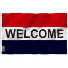 Fly Breeze Ceremonial Welcome Flag with Brass Grommets 3X5Ft Banner USA Polyester