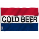 Fly Breeze Cold Beer Flag with Brass Grommets 3X5Ft Banner USA Polyester