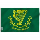 Fly Breeze Erin Go Bragh Flag with Brass Grommets 3X5Ft Banner USA Polyester