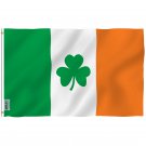 Fly Breeze Irish Shamrock Flag with Brass Grommets 3X5Ft Banner USA Polyester