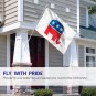 Fly Breeze Republican Party Flag with Brass Grommets 3X5Ft Banner USA Polyester