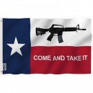 Fly Breeze Texas Gun Flag with Brass Grommets 3X5Ft Banner USA Polyester