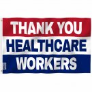 Fly Breeze Thank You Healthcare Workers Flag with Brass Grommets 3X5Ft Banner USA Polyester