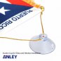 4 X 6 Inch Puerto Rico Window Hanging Flag - Rearview Mirror & Double Sided Mini Banner