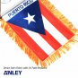 4 X 6 Inch Puerto Rico Window Hanging Flag - Rearview Mirror & Double Sided Mini Banner