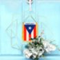 4 X 6 Inch Puerto Rico Window Hanging Flag - Rearview Mirror & Double Sided Mini Banner