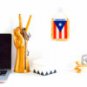 4 X 6 Inch Puerto Rico Window Hanging Flag - Rearview Mirror & Double Sided Mini Banner