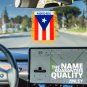 4 X 6 Inch Puerto Rico Window Hanging Flag - Rearview Mirror & Double Sided Mini Banner