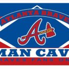 Atlanta Braves Man Cave flag 3X5Ft Banner USA Polyester with Brass Grommets