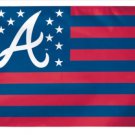 Atlanta Braves Nation Polyester flag 3X5Ft Banner USA Polyester with Brass Grommets