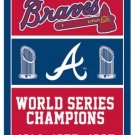 Atlanta Braves champions flag 3X5Ft Banner USA Polyester with Brass Grommets