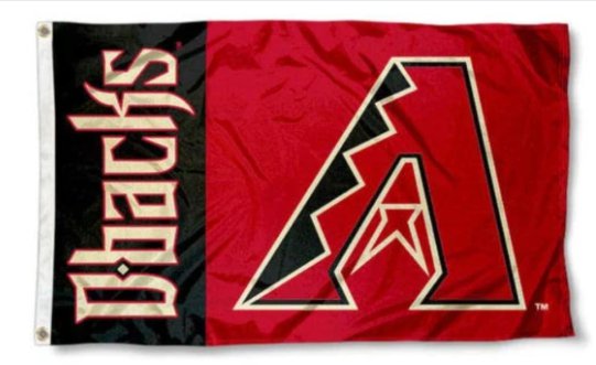Arizona Diamondbacks Baseball flag 3X5Ft Banner USA Polyester with Brass Grommets