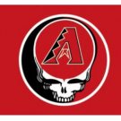 Arizona Diamondbacks Grateful Dead Skull flag 3X5Ft Banner USA Polyester with Brass Grommets