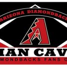 Arizona Diamondbacks Man Cave flag 3X5Ft Banner USA Polyester with Brass Grommets