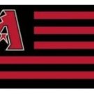 Arizona Diamondbacks Stripes flag 3X5Ft Banner USA Polyester with Brass Grommets