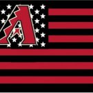 Arizona Diamondbacks USA Stars flag 3X5Ft Banner USA Polyester with Brass Grommets