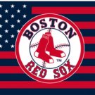 Boston Red Sox American Team Colors flag 3X5Ft Banner USA Polyester with Brass Grommets
